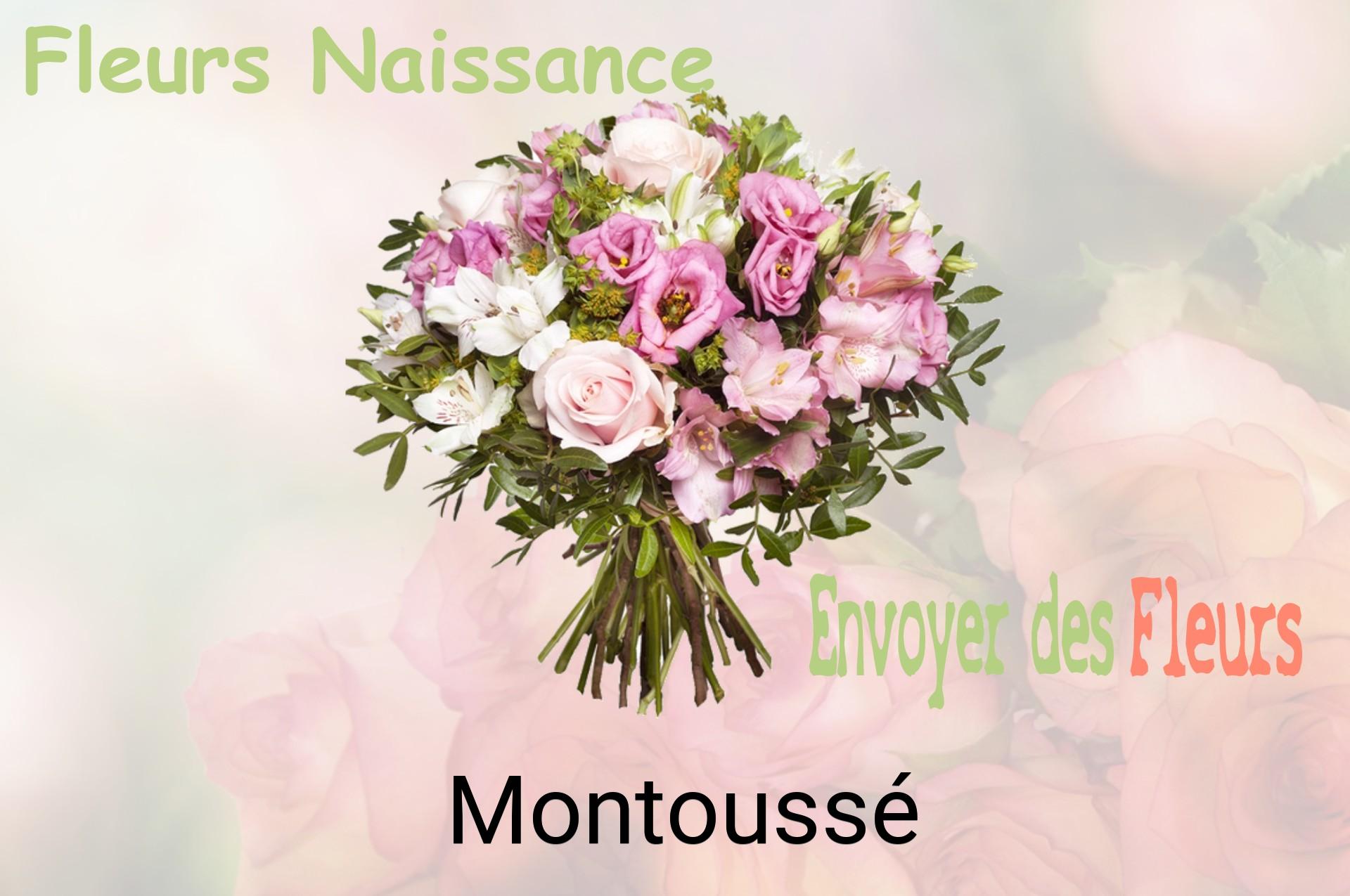 Bouquet de fleurs de naissance livré à Montoussé